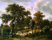 HOBBEMA, Meyndert The Travelers f USA oil painting reproduction